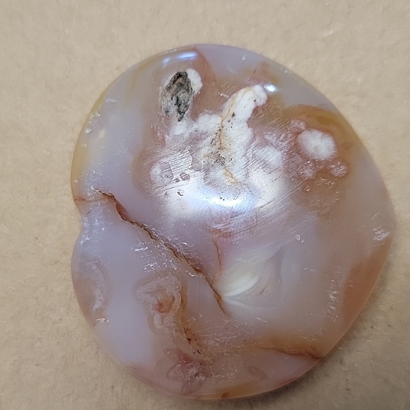 Flower Agate Heart - Picture 2 of 4